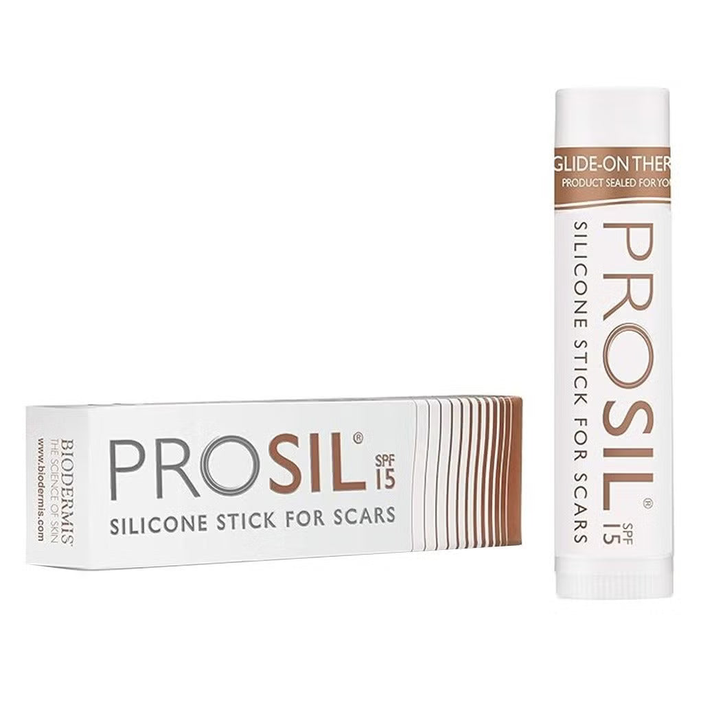 BIODERMIS Pro-Sil silikoninis randų priežiūros pieštukas su SPF15