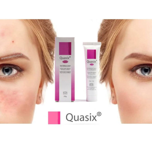 LSI Quasix® SPF50+ kremas nuo odos paraudimo su apsauga nuo saulės.