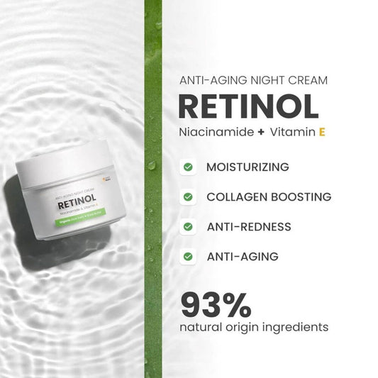 Swedish Nutra Retinol Anti-Aging & Nourishing Night Cream (priešlaikinio senėjimo naktinis kremas su retinoliu)