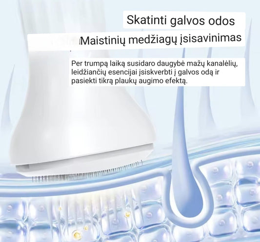 Derma Stamp plaukų priežiūrai, su serumo aplikatoriumi