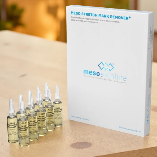 Strijų šalinimas su MESO STRETCH MARK REMOVER+