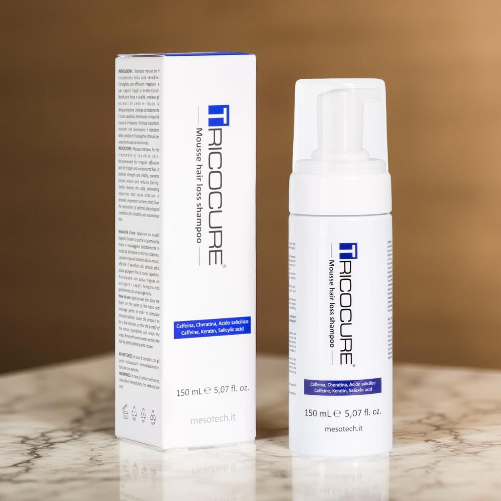 Šampūnas nuo plaukų slinkimo – TRICOCURE MOUSSE HAIR LOSS