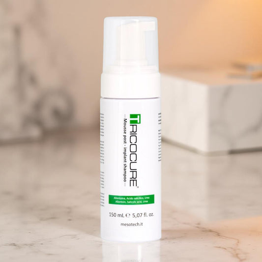 Galvos odos ir plaukų higienai po plaukų transplantacijos šampūnas TRICOCURE MOUSSE POST-IMPLANT