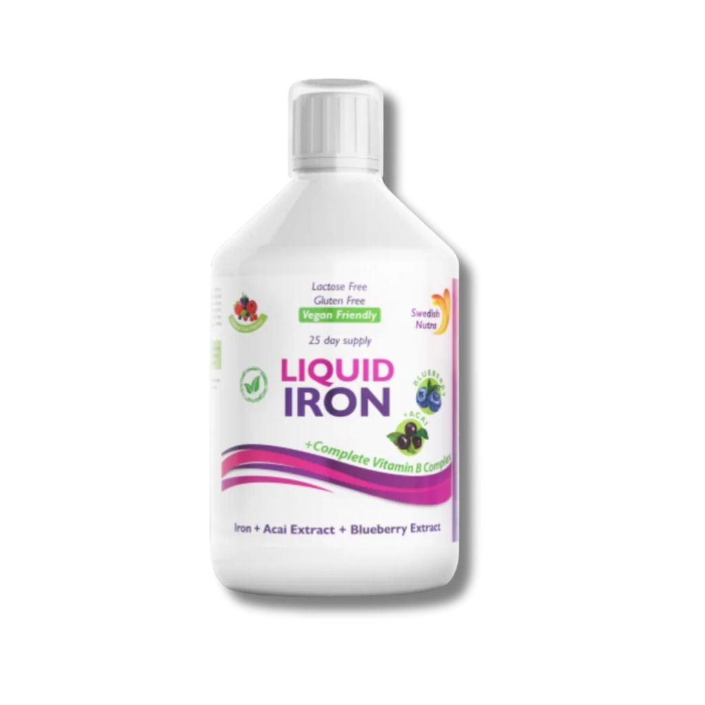 Swedish Nutra Liquid Iron – Skystas Geležies Papildas (500 ml)