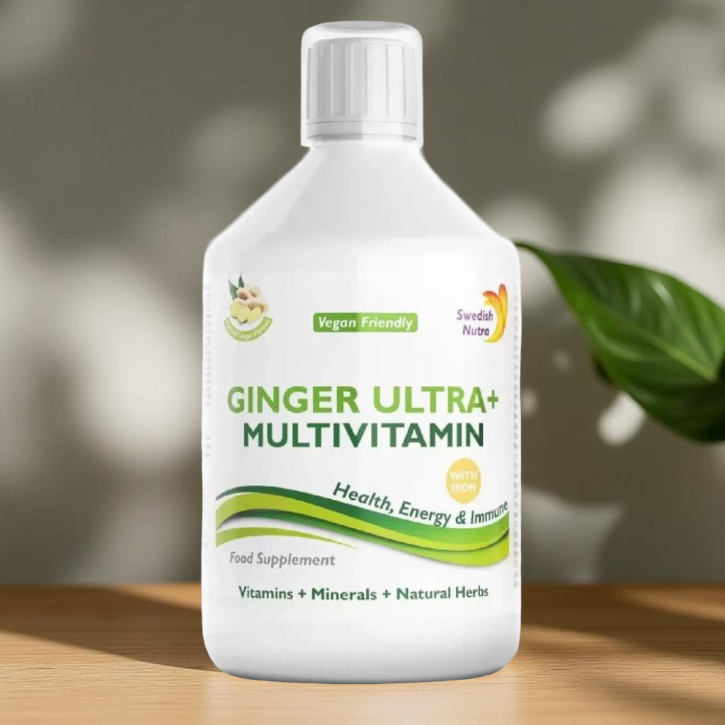 Swedish Nutra- Ginger ultra maisto papildas (Imbieras. Draugiškas veganams)