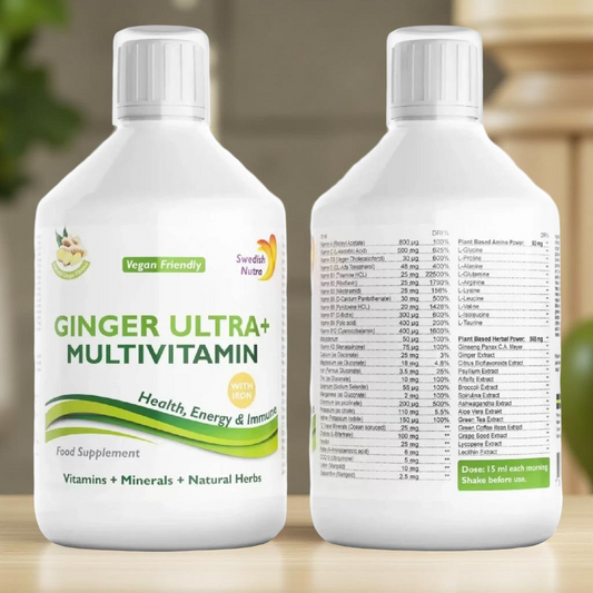 Swedish Nutra- Ginger ultra maisto papildas (Imbieras. Draugiškas veganams)