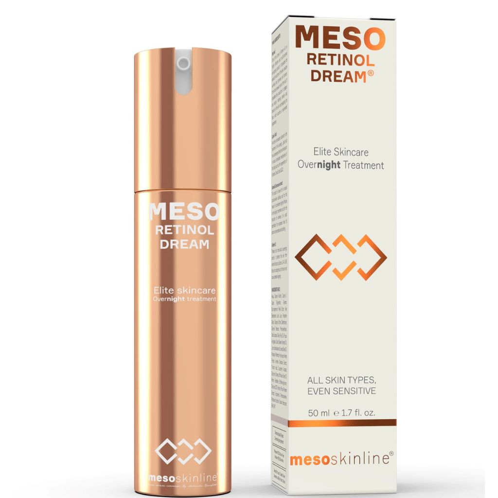 Naktinis veido kremas atkuriantis odos tekstūrą ir elastingumą MESO RETINOL DREAM