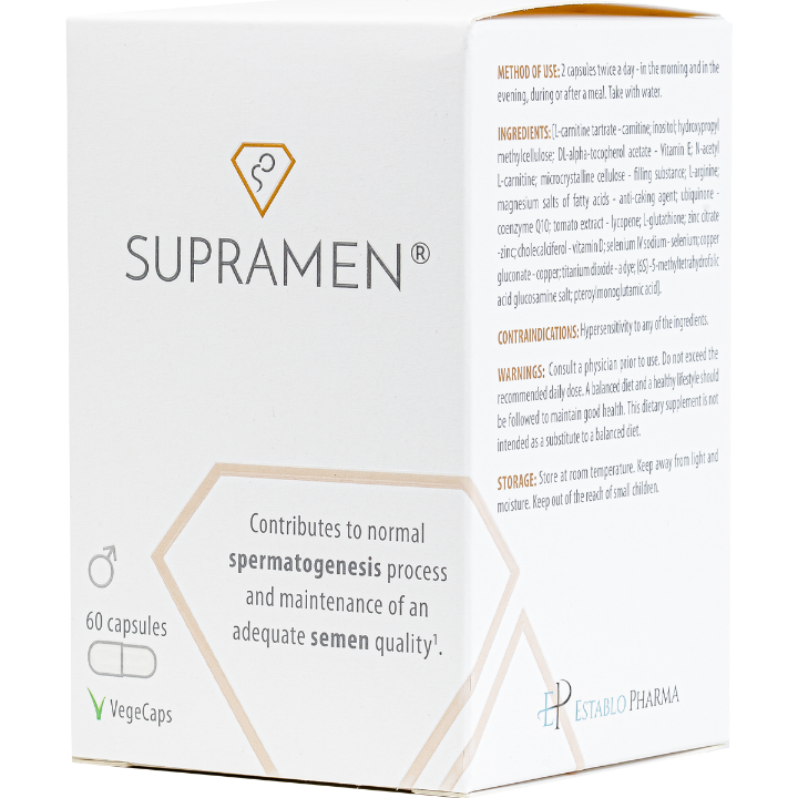 SUPRAMEN - vitaminų, mineralų ir biologiškai aktyvių medžiagų kompleksas vyrams