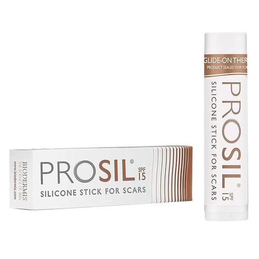 BIODERMIS Pro-Sil silikoninis randų priežiūros pieštukas su SPF15