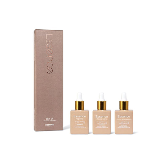 Cosmico® Essence Gold – serumų rinkinys (Ribes Nero, Papaya, Frutto Della Passione)