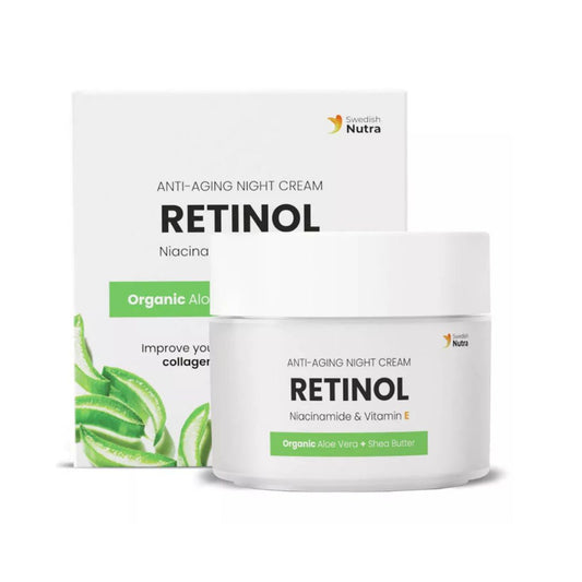 Swedish Nutra Retinol Anti-Aging & Nourishing Night Cream (priešlaikinio senėjimo naktinis kremas su retinoliu)