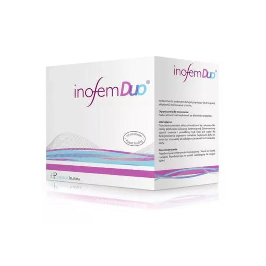 Inofem DUO - maisto papildas moterų reprodukcinės sveikatos funkcijos ir hormonų aktyvumo palaikymui