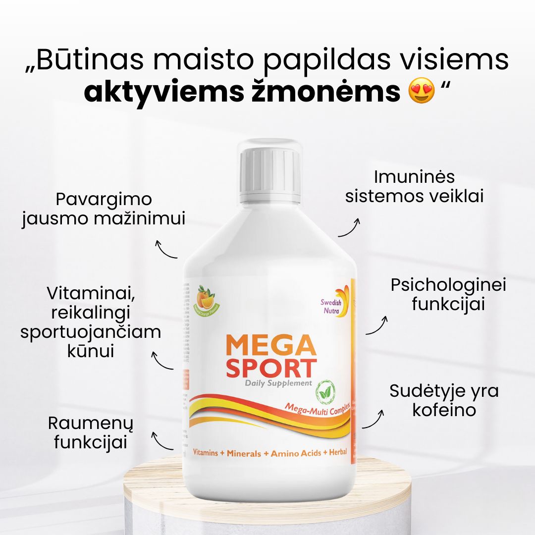 Swedish Nutra- Mega sport maisto papildas