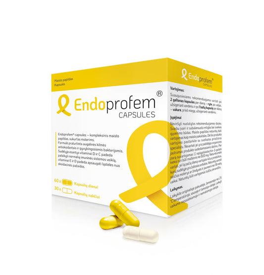 Endoprofem Capsules - Maisto papildas, 90 kapsulių (60 kapsulių dienai ir 30 kapsulių nakčiai)