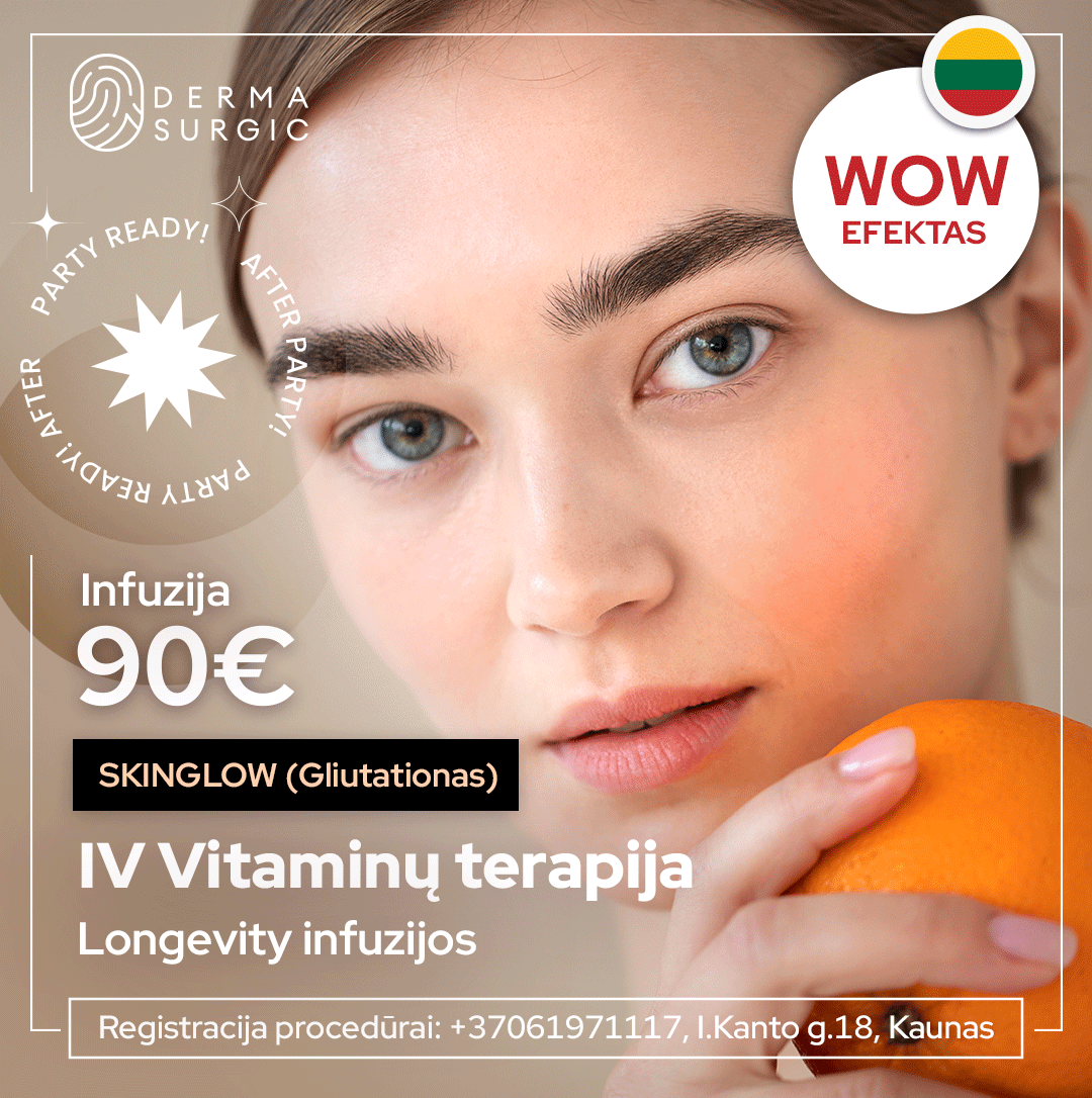 Gliutationo infuzija - SkinGlow efektas
