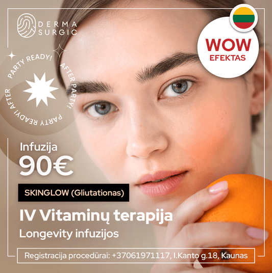 Gliutationo infuzija - SkinGlow efektas