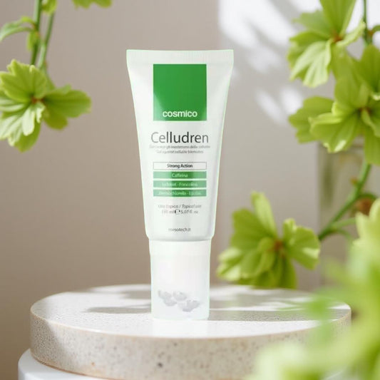 Celludren Strong Action, šilto poveikio anticeliulitinis gelis su rutuliniu dozatoriumi