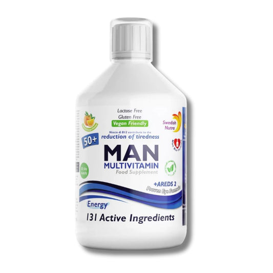 Swedish Nutra Man 50+ Multivitaminų Kompleksas – 500 ml