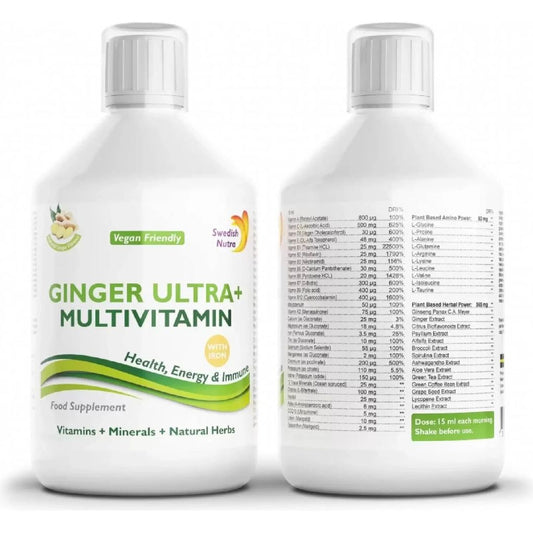 Swedish Nutra- Ginger ultra maisto papildas (Imbieras. Draugiškas veganams)