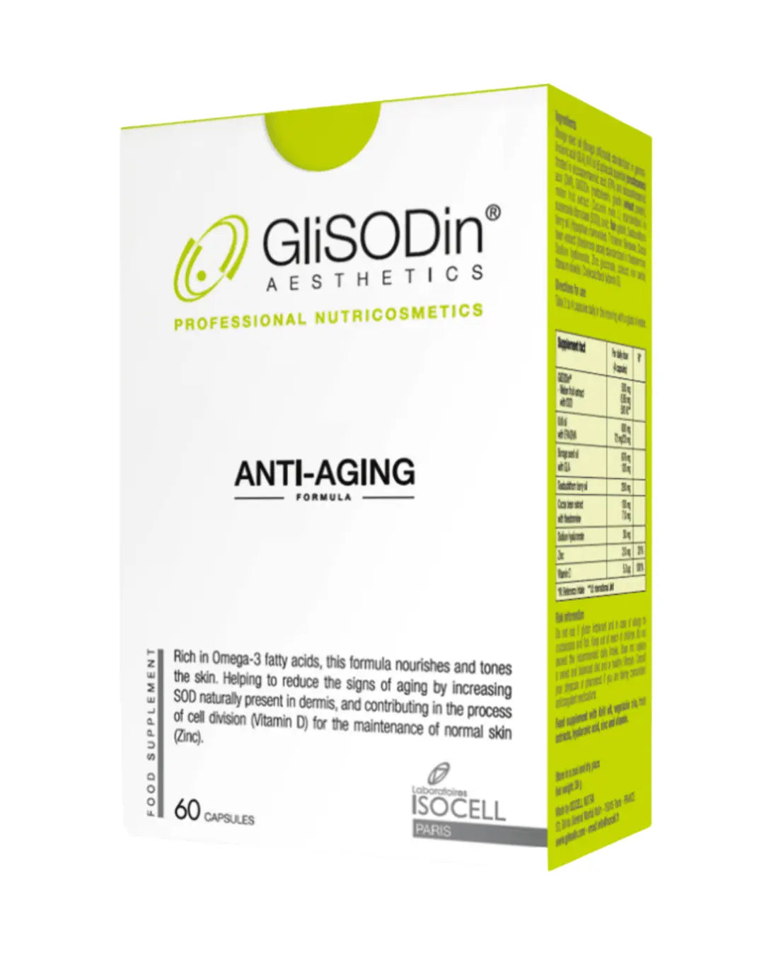 GliSODin maisto papildas "ANTI-AGING FORMULA" - 60 kapsulių