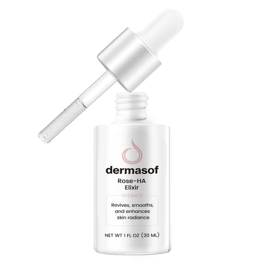 Dermasof Rose-HA Elixir - serumas su rožių ekstraktu ir hialurono rūgštimi, 30ml